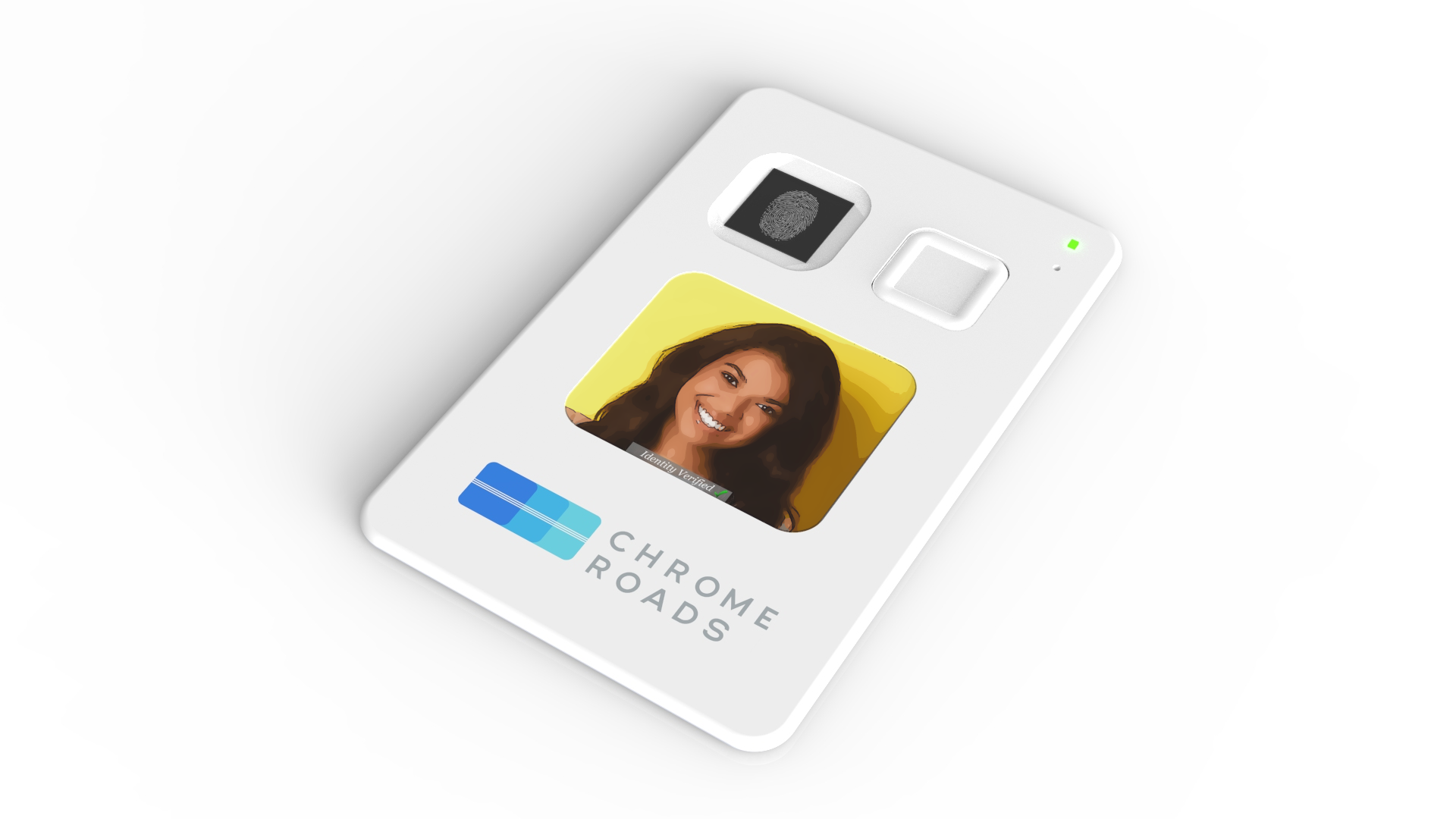 Chrome Roads Card displaying a verified photo identity