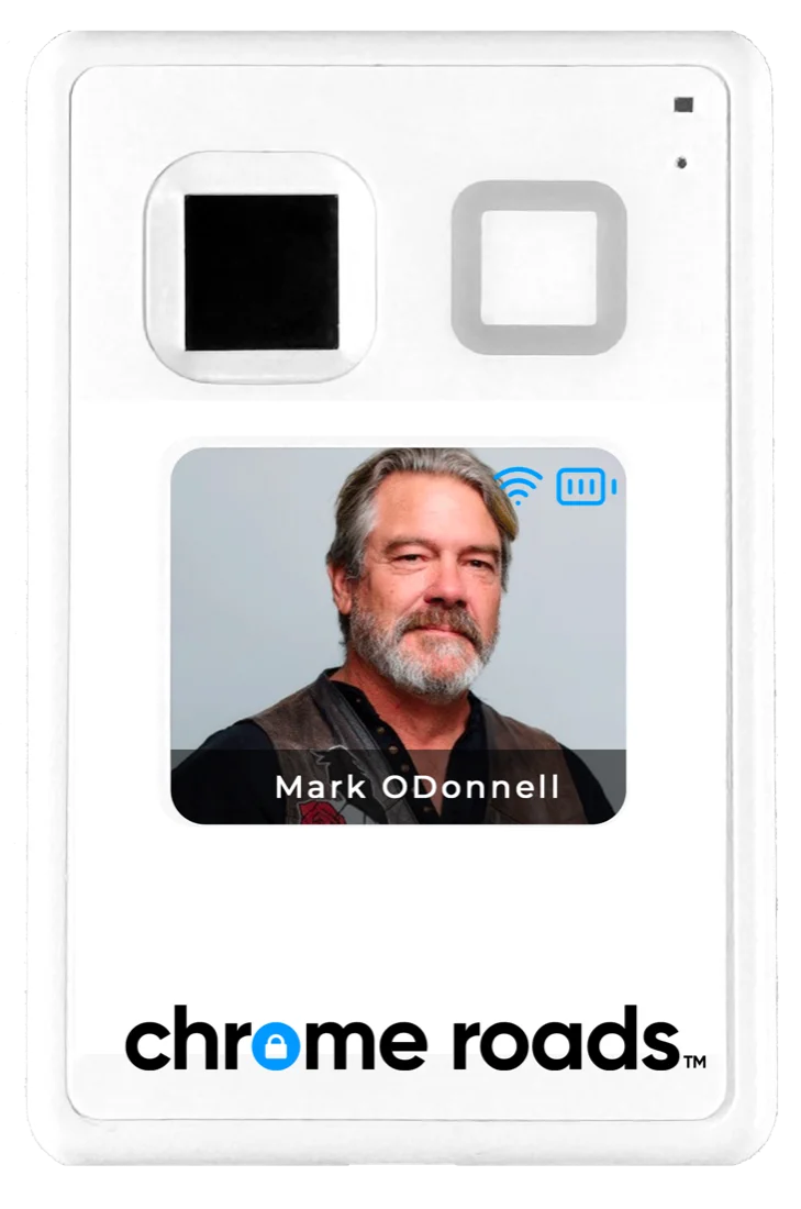 Step 3: the card displays the cardholder's verified photo identity